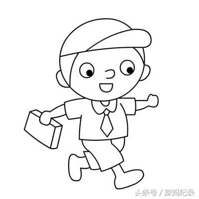 简笔画男孩简笔画男孩全身