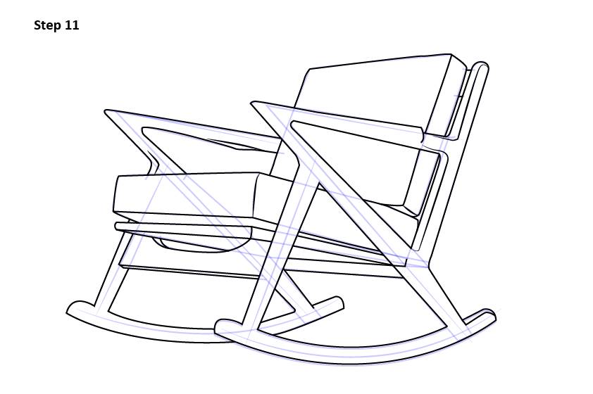 简笔画之老板椅的画法