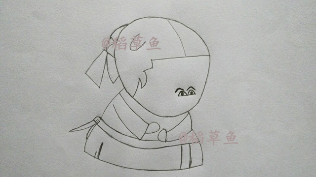 简笔画教你画Q版胖长今 画这么胖长今看了要气炸 过程简单好学