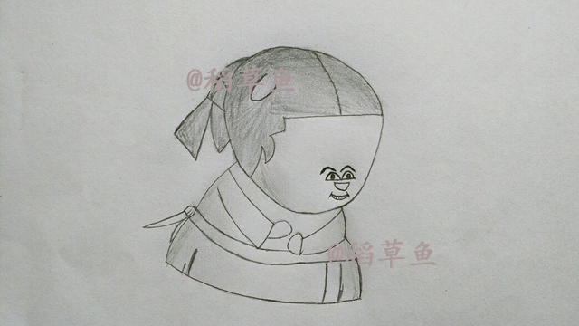 简笔画教你画Q版胖长今 画这么胖长今看了要气炸 过程简单好学