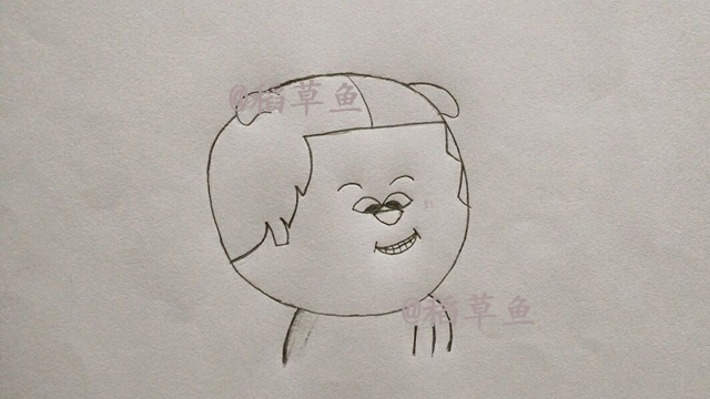 简笔画教你画Q版胖长今 画这么胖长今看了要气炸 过程简单好学