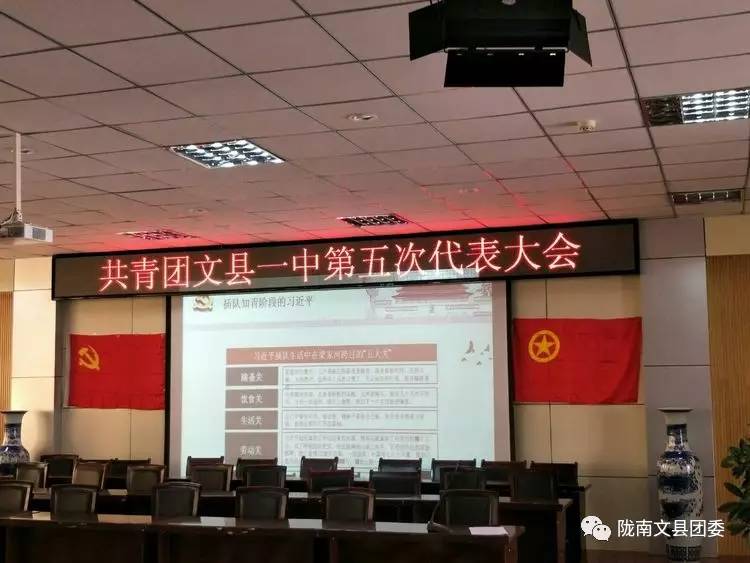 共青团文县一中第五次代表大会胜利召开