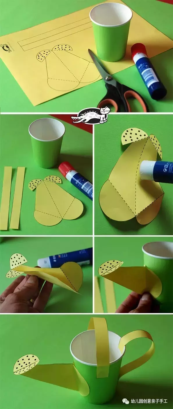 幼儿手工纸杯制作图片(幼儿园手工之废物利用) 