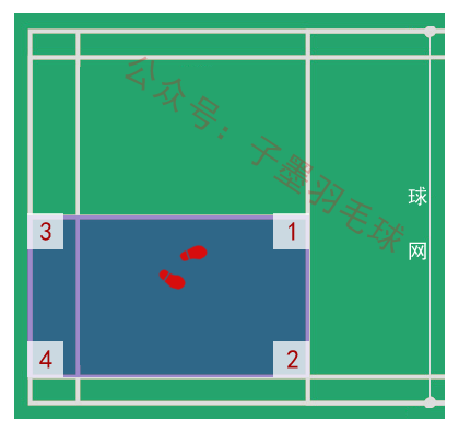 羽毛球几号位怎么划分(《从入门到熟练》第十节：解析羽毛球接发球时的站位)