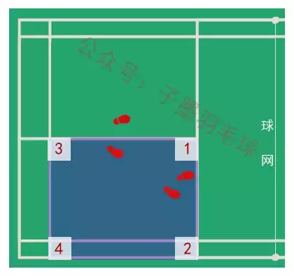 羽毛球几号位怎么划分(《从入门到熟练》第十节：解析羽毛球接发球时的站位)