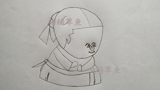 简笔画教你画Q版胖长今 画这么胖长今看了要气炸 过程简单好学