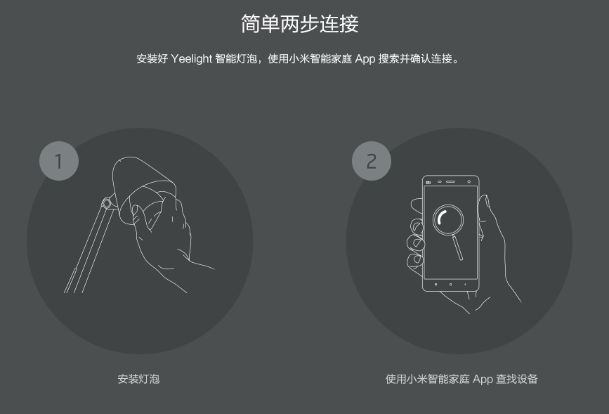 小米Yeelight LED智能灯泡 WIFI远程操作