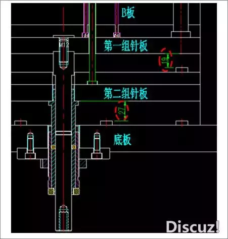 出口模扣机的用法之Z169两次顶出