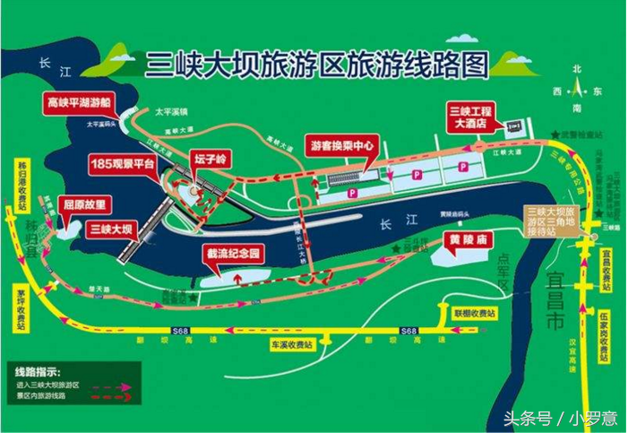 三峡大坝地图全景图片