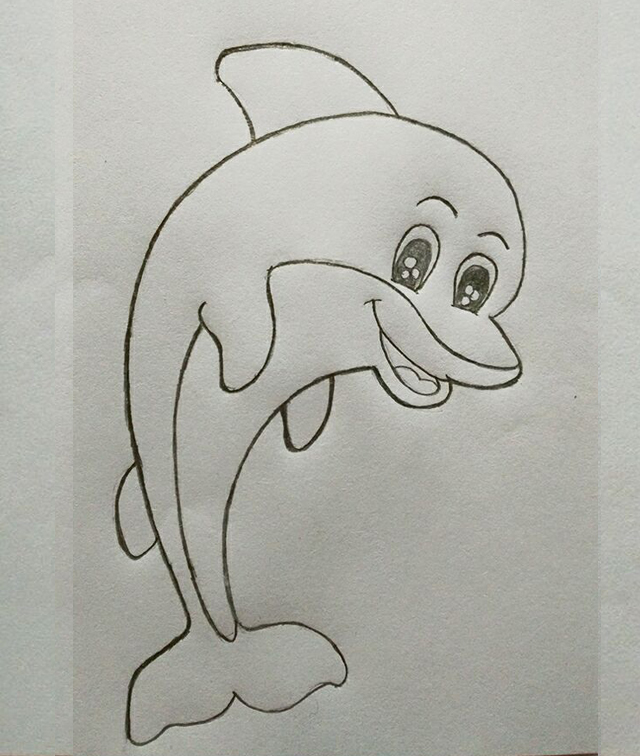 海豚怎么画（海豚怎么画高难度）-第4张图片