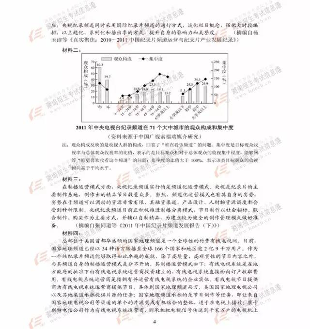 2017高考湖北卷答案出炉！