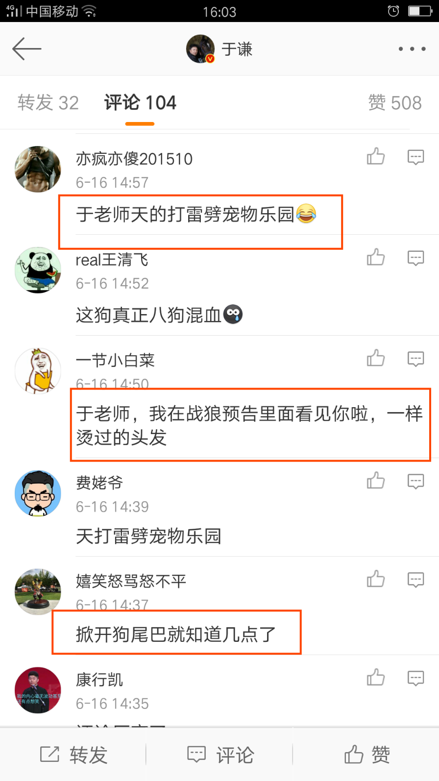 于谦世界杯犬展(于谦发微博，爱犬平安回来，赛场见，网友回复太坏了，是不是每个都倾注着你的骨血，连郭德纲也不幸免)