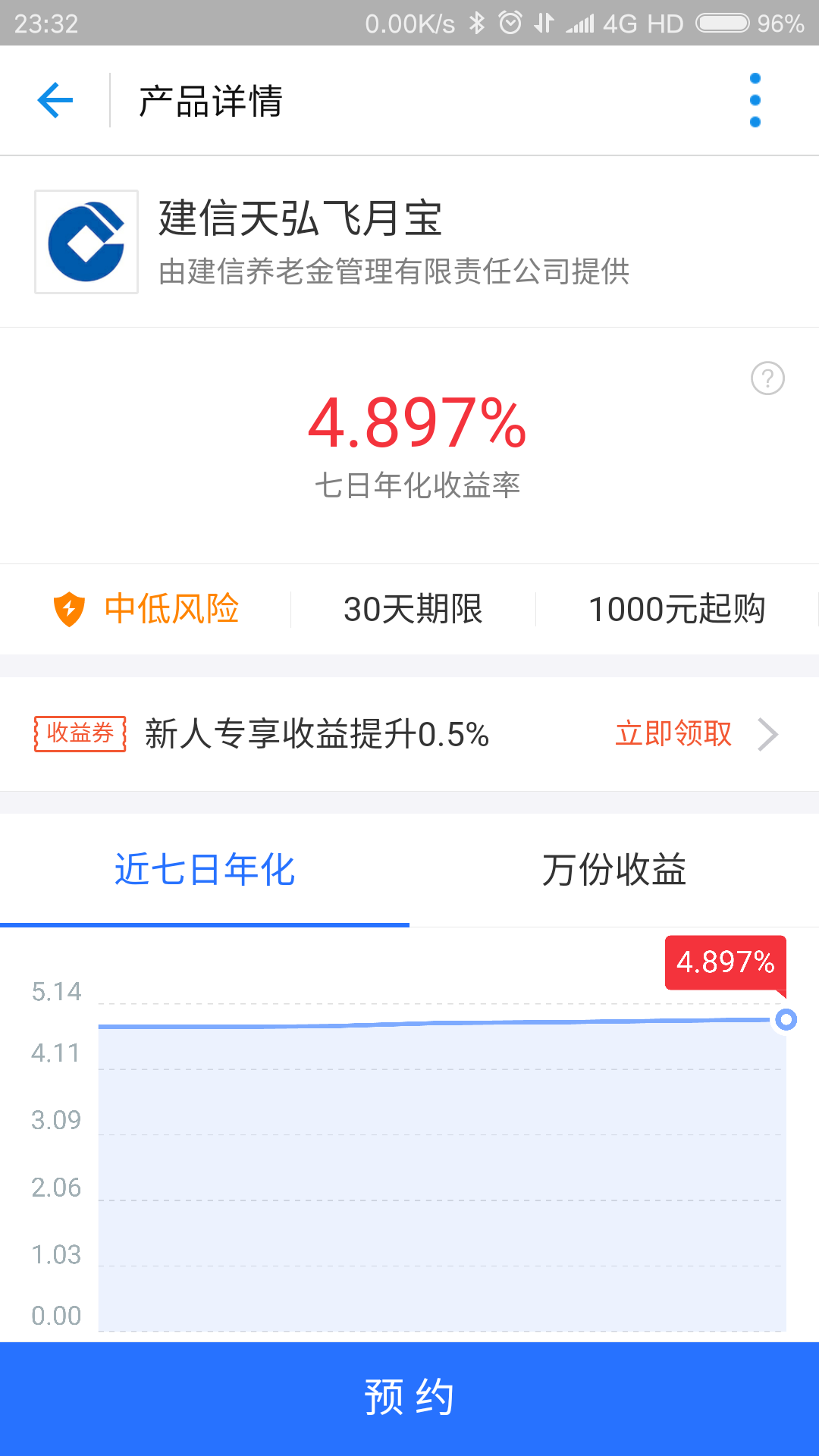 年化收益4.0824%的余额宝vs年化收益4.897%的飞月宝，哪个赚钱更多