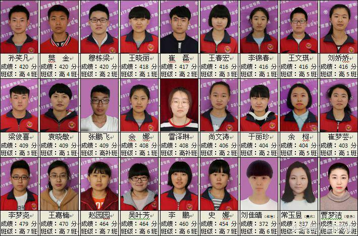 2017浑源七中高考首战告捷