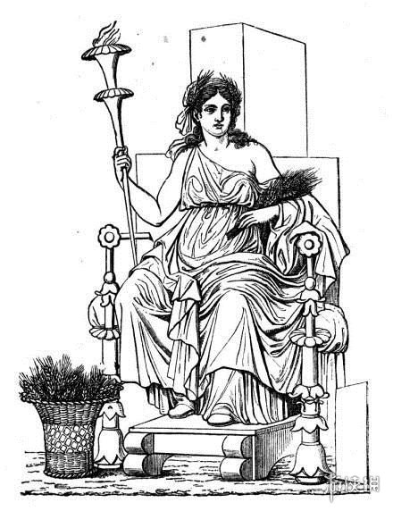 她是天神宙斯的二姐与第四位妻子,生下了冥后珀耳塞福涅persephone