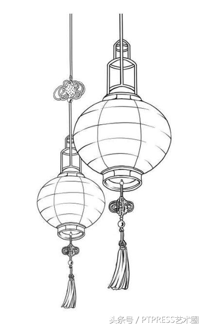 灯笼画画图片大全图片(弦管千家沸此宵) - 赤虎壹号