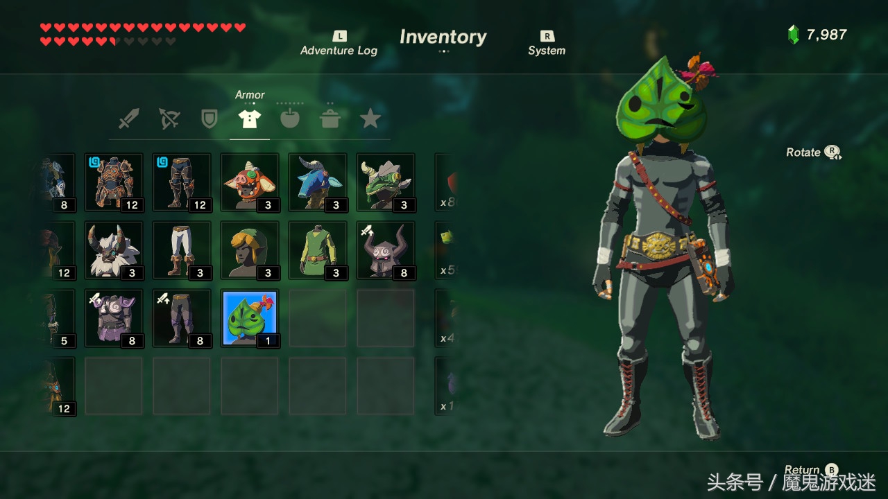 《塞尔达传说：荒野之息》DLC-04 呀哈哈面具怎么拿？Korok Mask