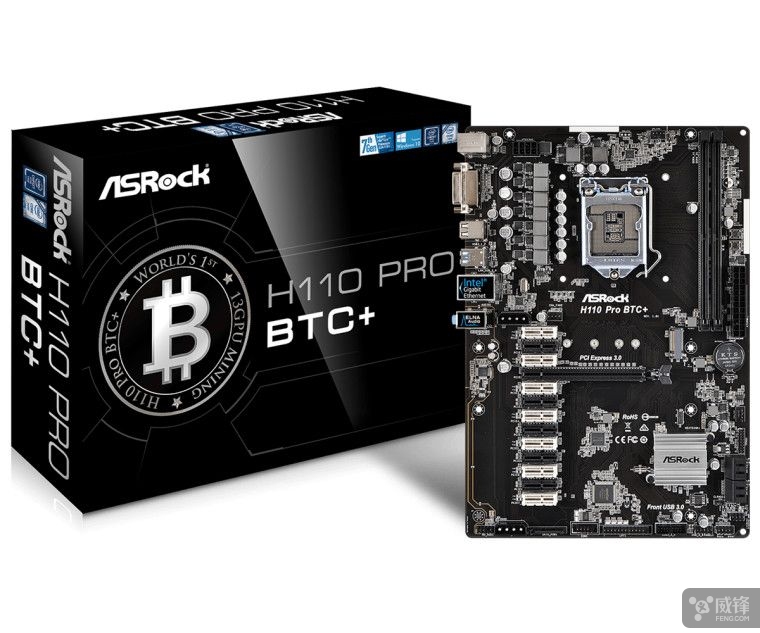 华擎专为比特币矿工推出新主板 支持安装13块显卡