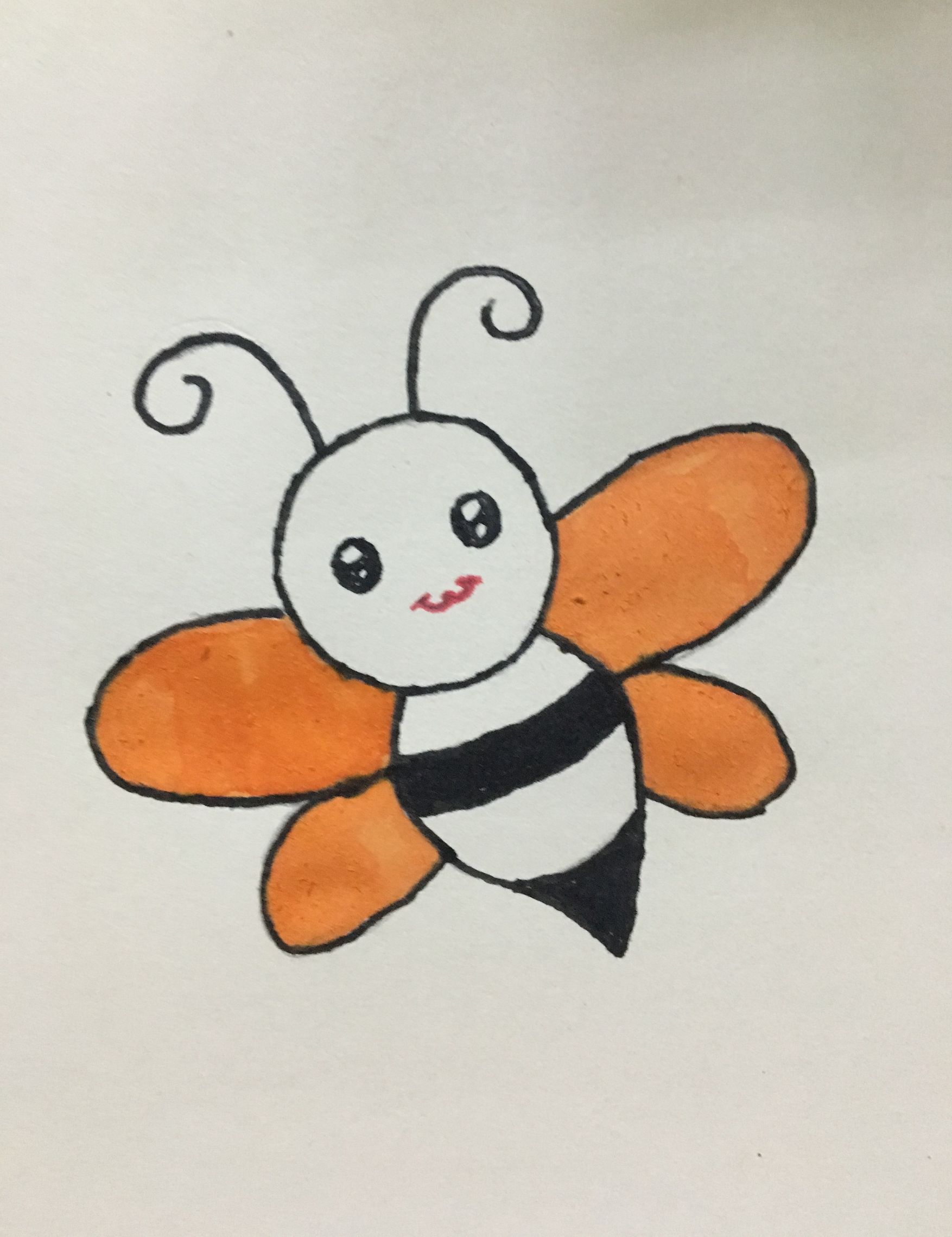 简笔画之小蜜蜂的画法