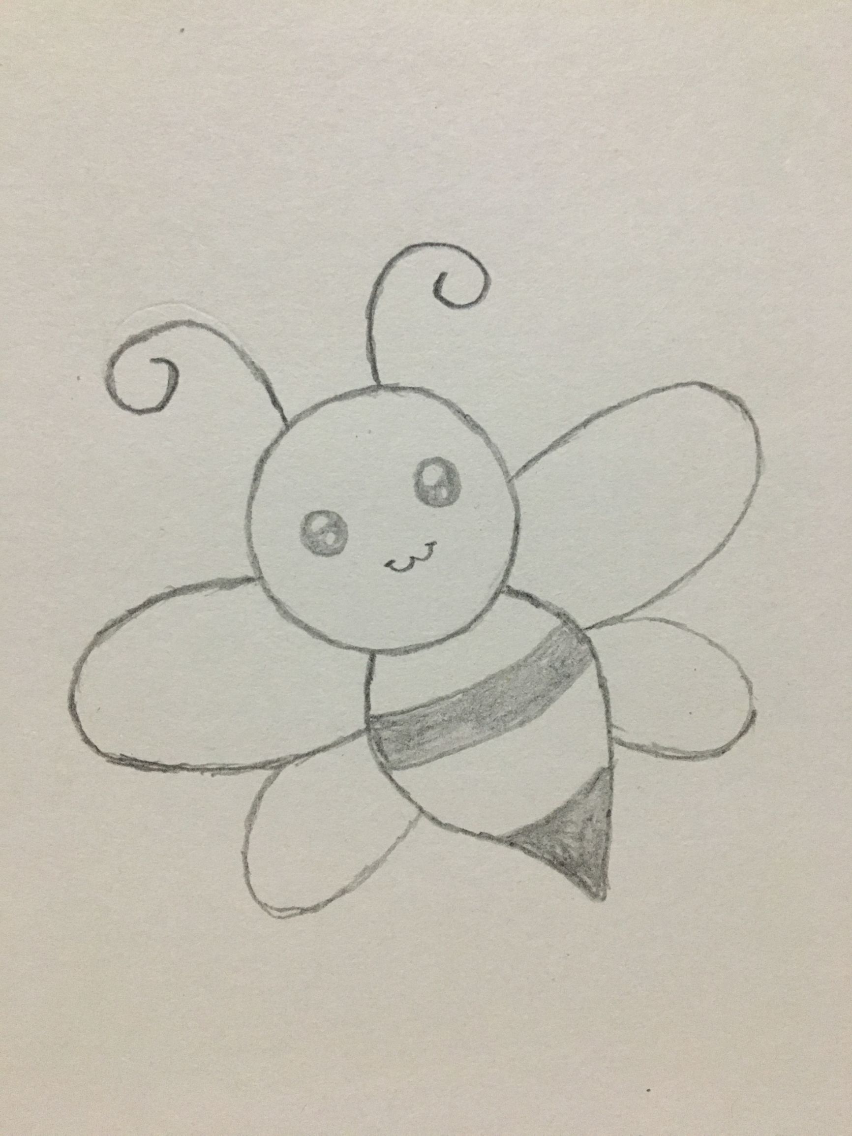 简笔画之小蜜蜂的画法