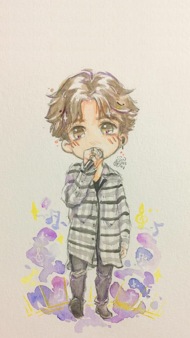 有趣表情包,薛之谦q版超萌插画,薛之谦717生日快乐!