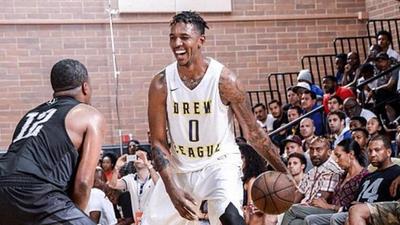 德鲁联赛都有哪些nba球员(NBA球星打德鲁联赛多轻松？KD狂砍59分，克6直接当街球打！)