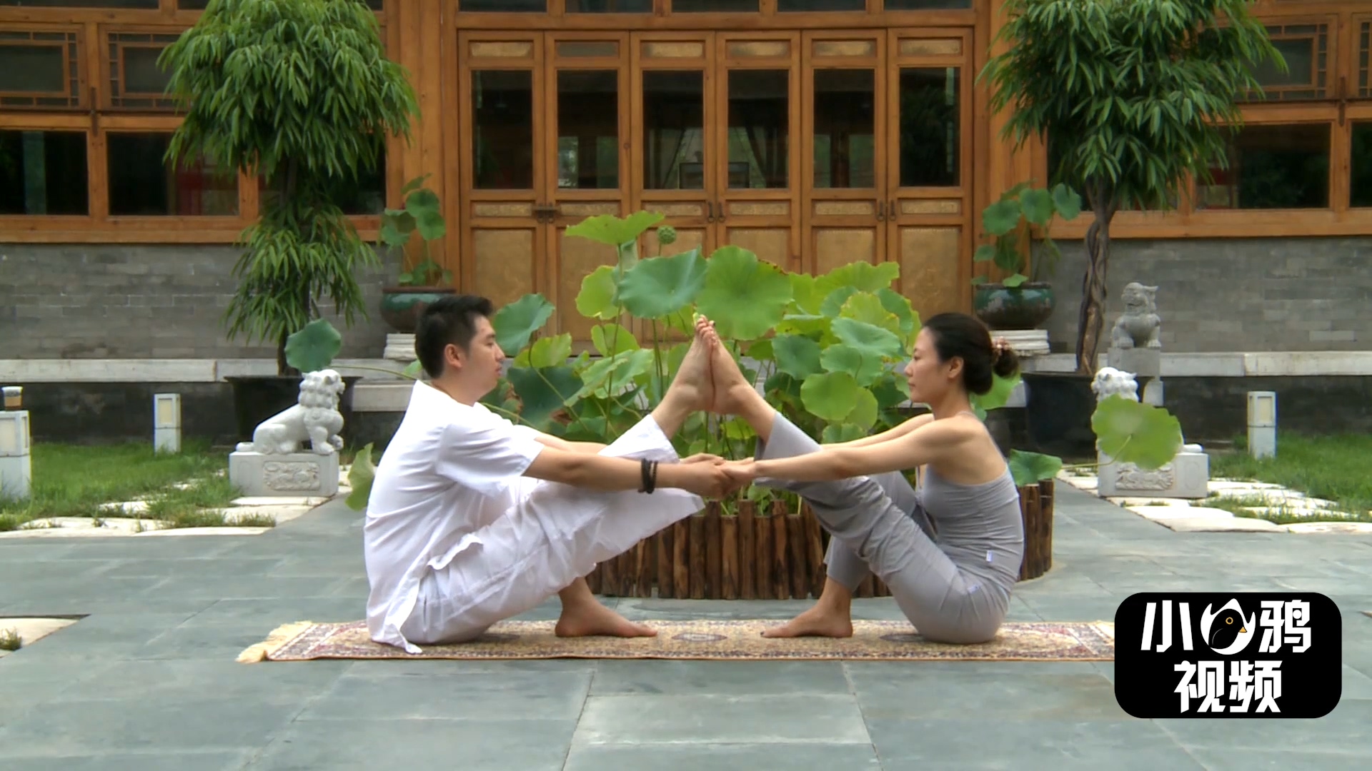 男女瑜伽双人视频(男女双修的双人瑜伽教程全集！增进感情、调节身心！快和爱人一起来练吧！)