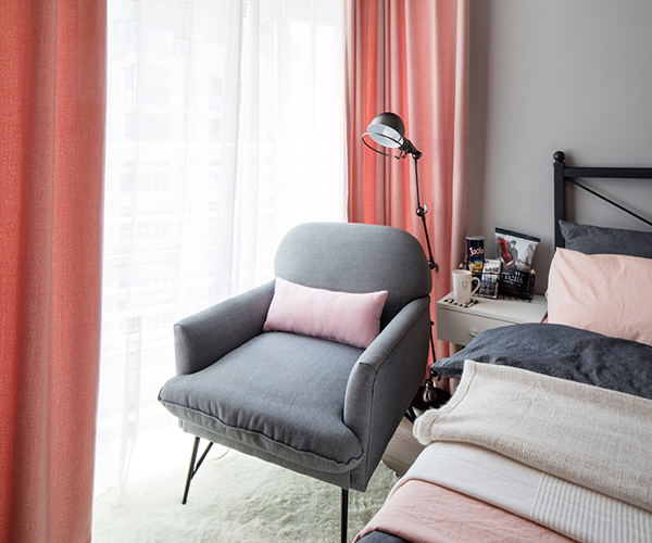 室内效果图拿铁风格早前拿铁是黑色与红色碰撞.