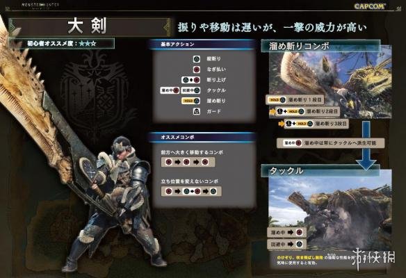 《怪物猎人世界》PS4版基本操作指南 全武器全新动作出招表公开