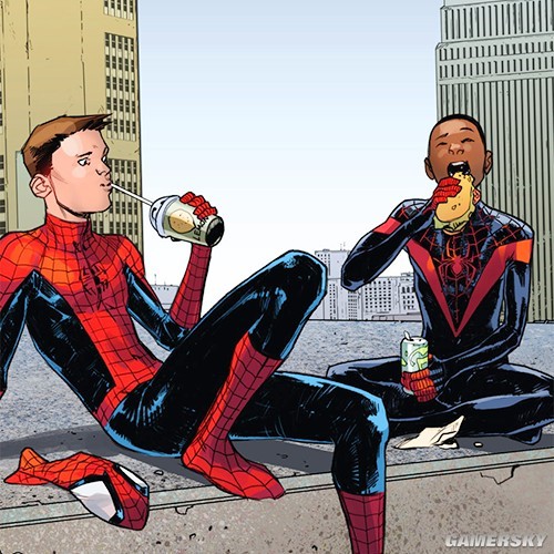 最终的蜘蛛侠把彼得·帕克看作精神领袖，在蜘蛛侠死后继承了他的重任。