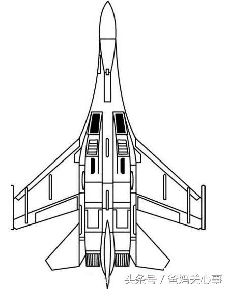 歼15飞机简笔画图片