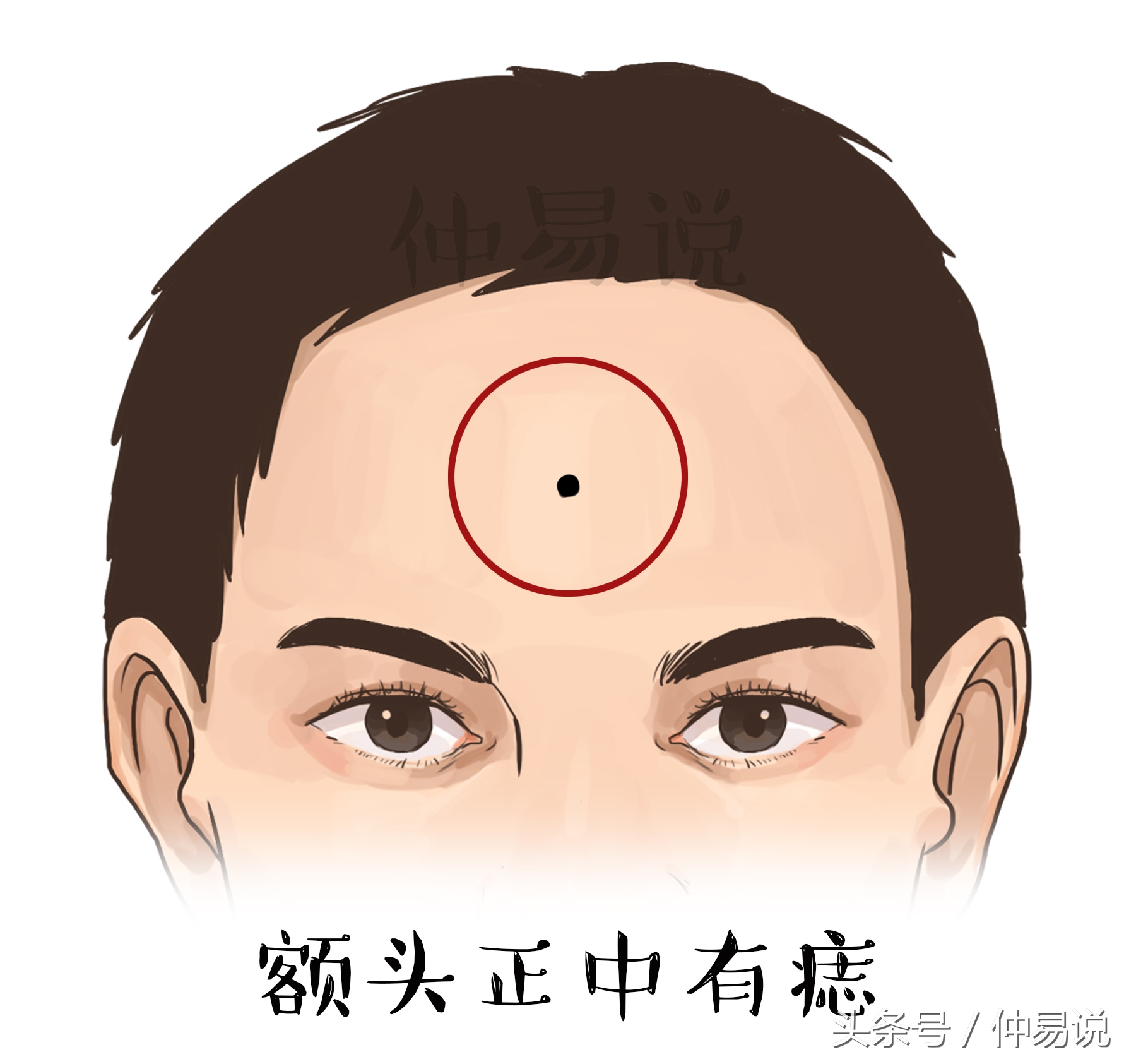 额头有痣、斑、胎记，看你一生的命运好不好