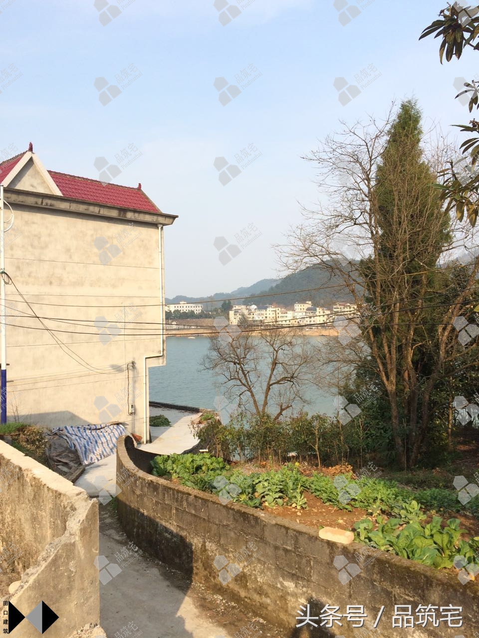 超大露台俯瞰全村(全村最佳湖景露台欧式别墅的建成图，50万享千岛湖美景！)