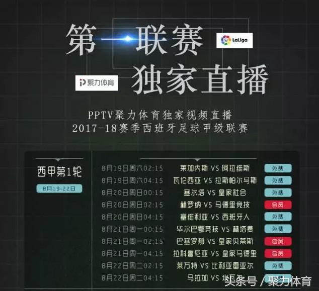 哪里可以看18年西甲的直播(PP体育独家直播西甲揭幕战，会员专享服务升级！)