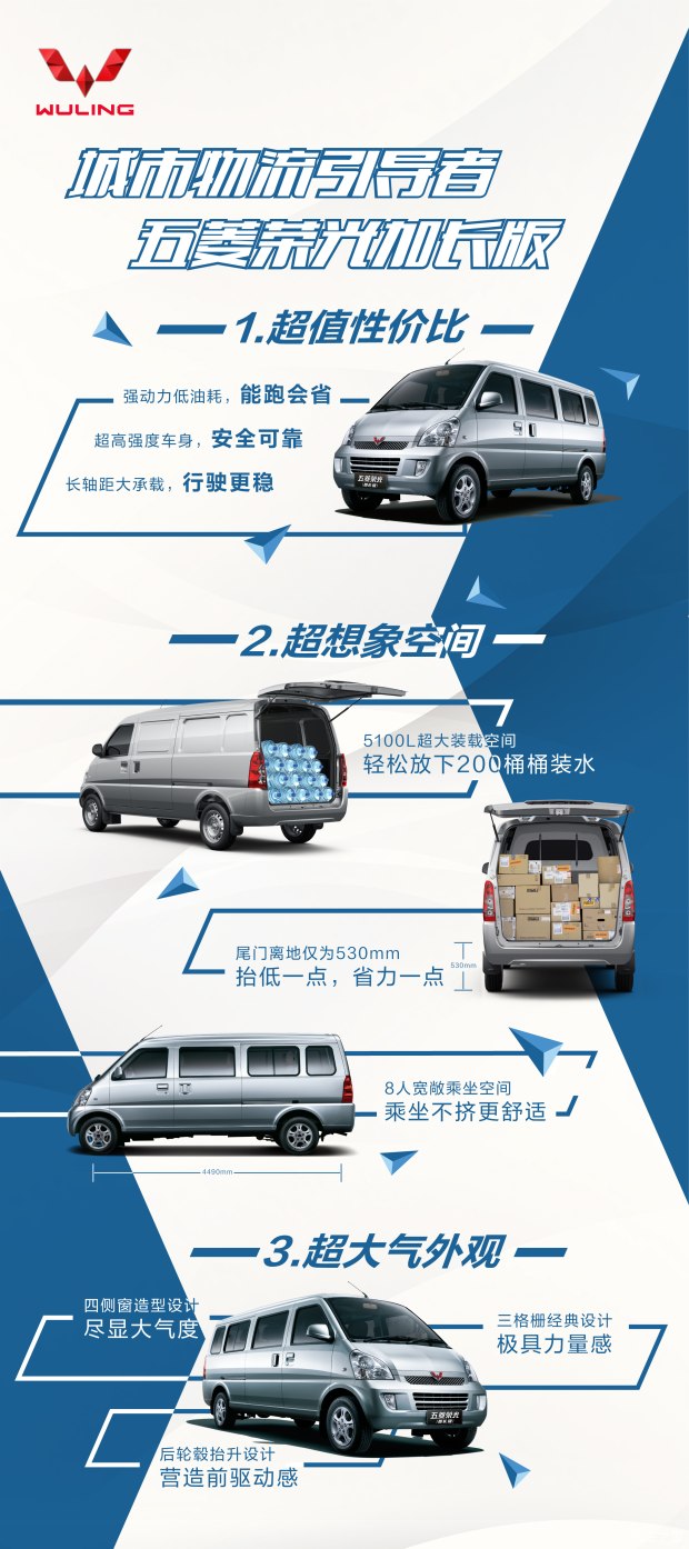 购五菱荣光加长，45000 元起，全系钜惠 5000 元起