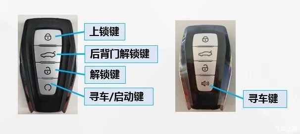 智能钥匙 远程启动功能及寻车功能