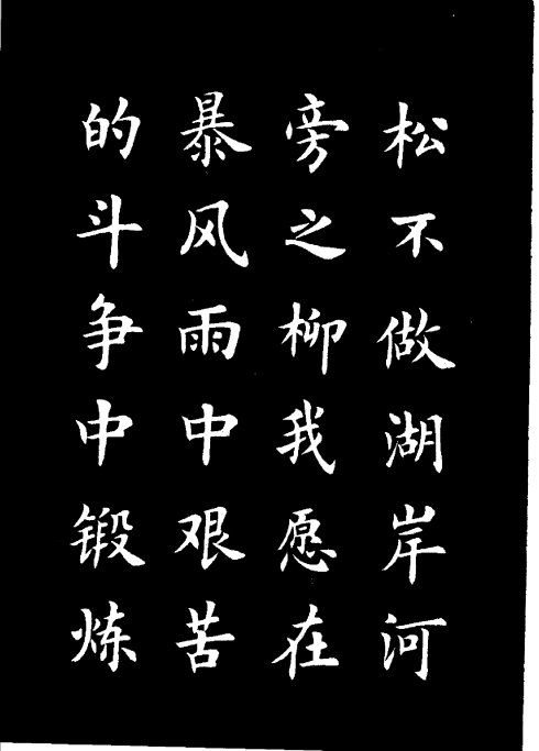 楷书《雷锋名言字帖》