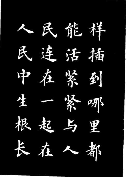 楷书《雷锋名言字帖》