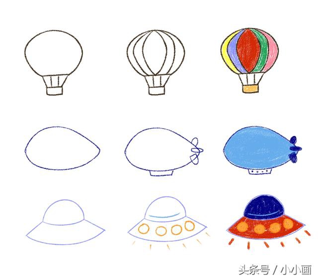 不会画？汽车飞机火车等38款交通工具简笔画，超简单，易上手！
