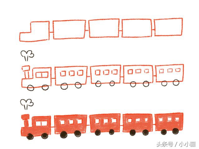 不会画？汽车飞机火车等38款交通工具简笔画，超简单，易上手！
