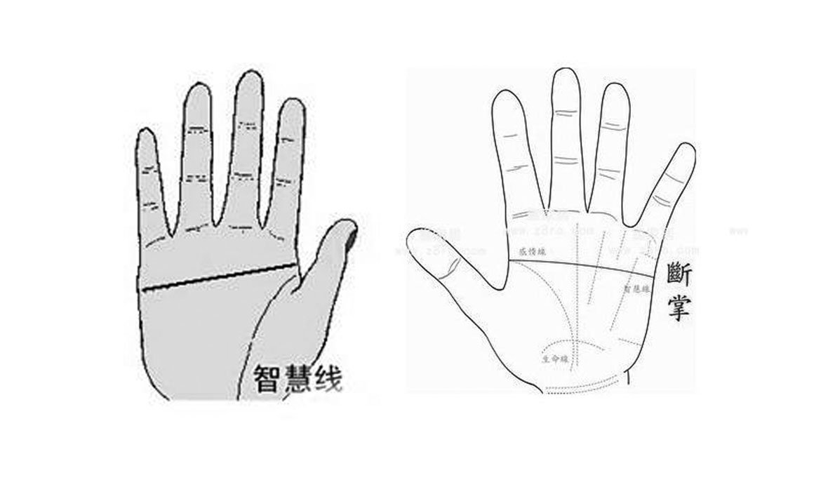 手相图解“断掌”纹，命硬还是手握千金