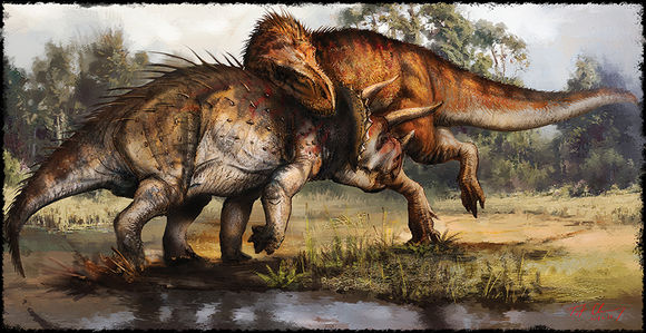 霸王龙和三角龙的恩怨情仇