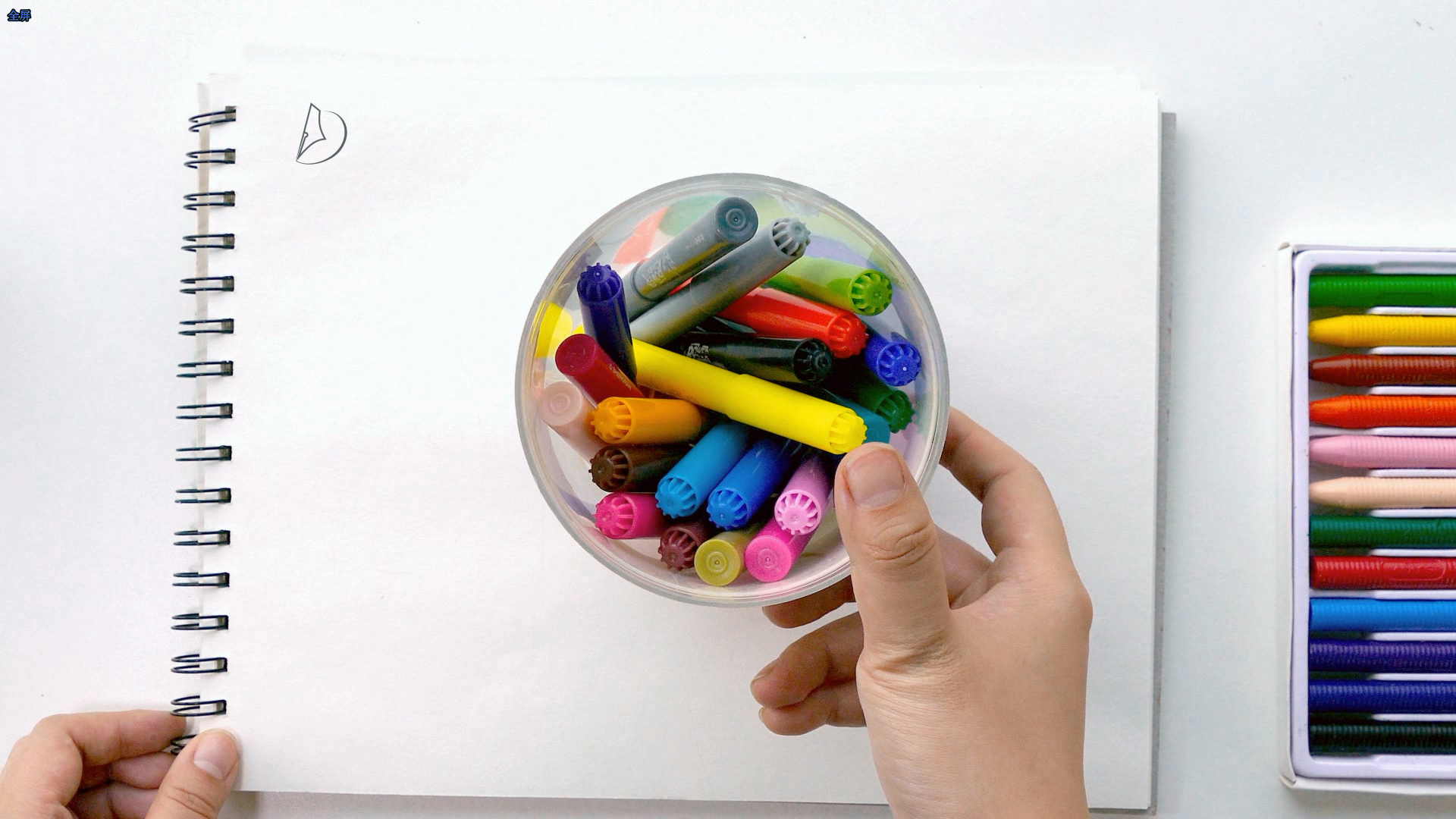 简笔画：远看像张弓，立在河当中，上面车马过，底下轮船游