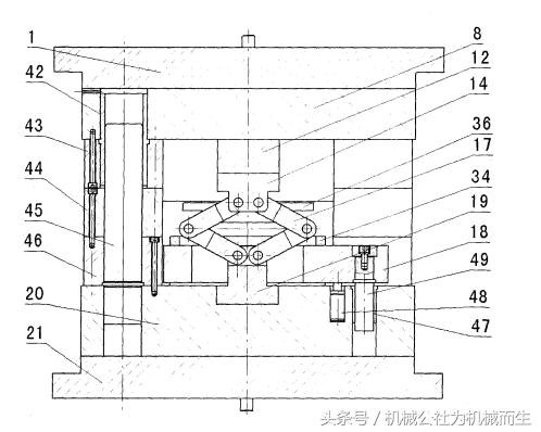 锻压成型制造用的双闭塞液压模架