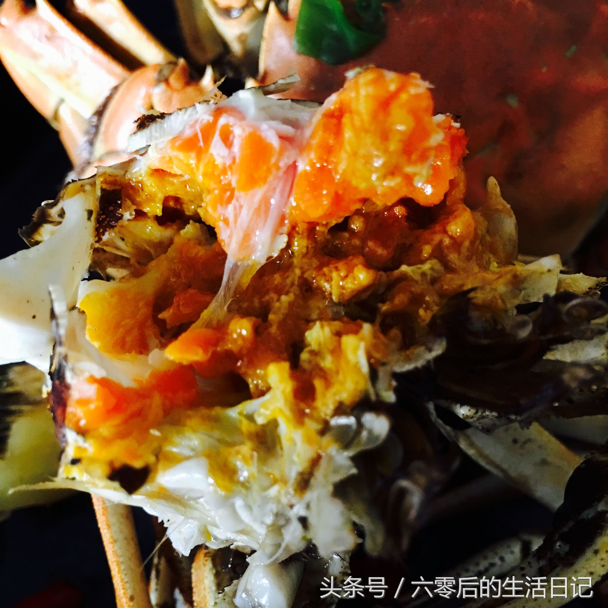 盘锦河蟹做法(盘锦河蟹，1两半的母蟹就这么肥，麻辣煮法吃得真过瘾)