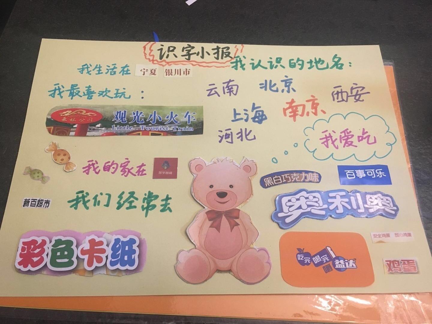 一年级的识字小报看过来