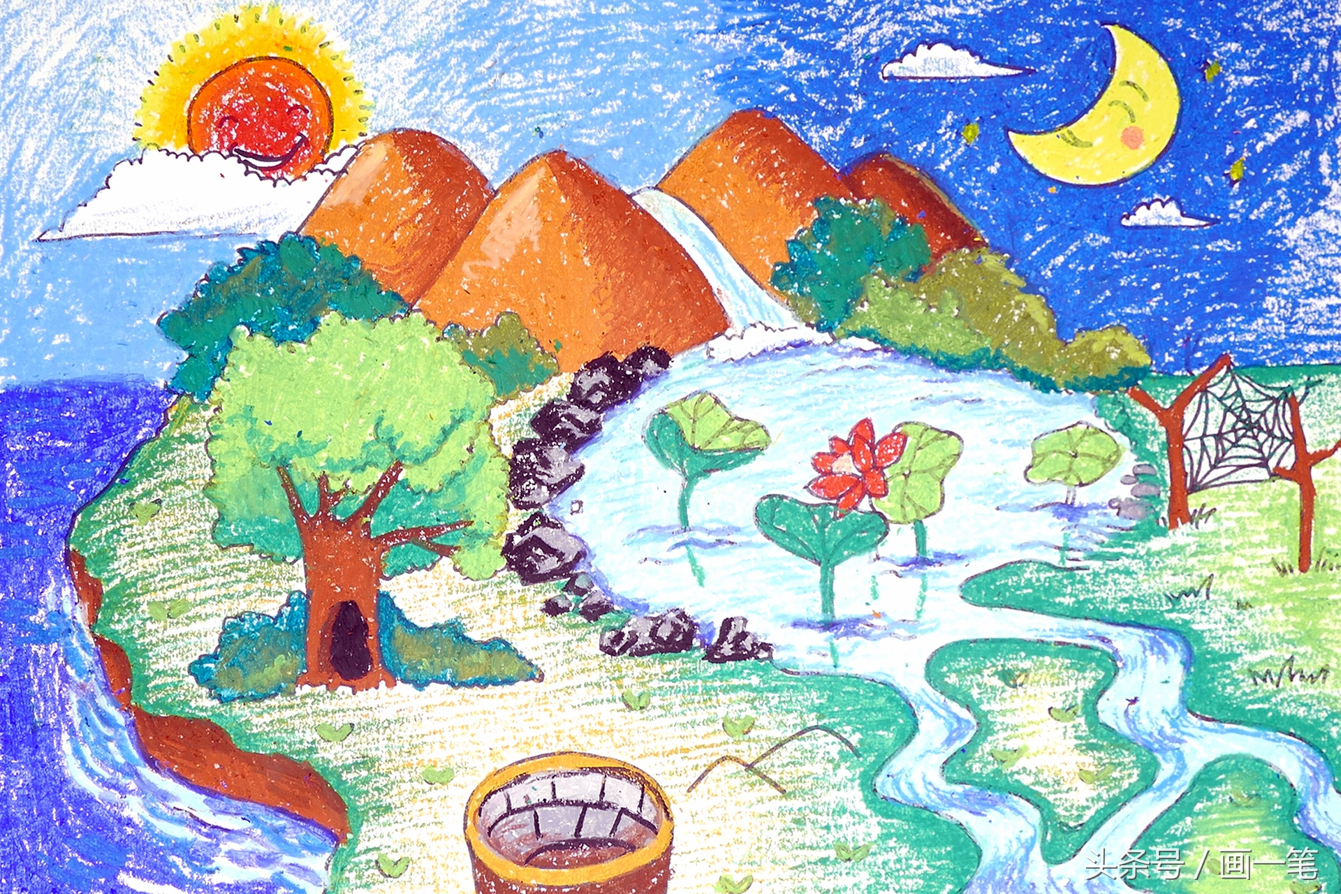 简笔画:小朋友,今天教你画夜晚的森林卫士