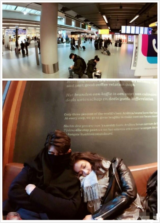 和王珂机场照片(刘涛王珂夫妇在机场撒的狗粮可真不一样，而没想到汪峰这么粘人！)