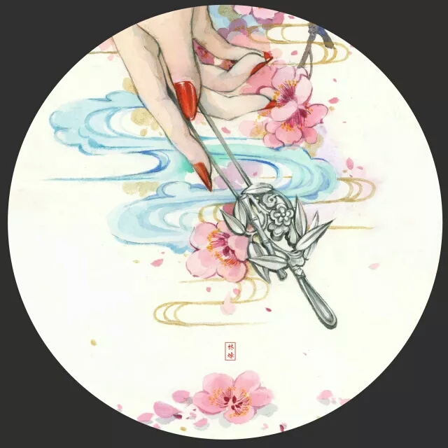 古风版纤纤玉手怎么画