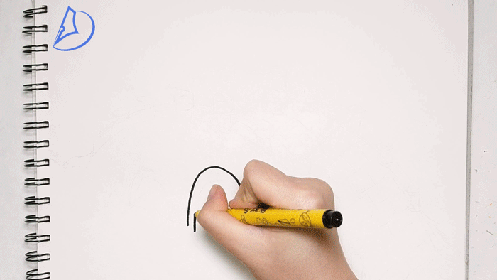 简笔画：远看像张弓，立在河当中，上面车马过，底下轮船游